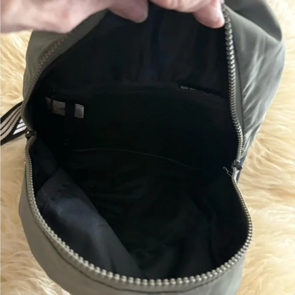 Adidas ‘Linear’ Mini Olive and Black Logo Backpack - Picture 6 of 6